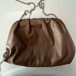 UNICA! Firenze | Vera Pelle Taupe Leather Pouch/Crossbody Bag